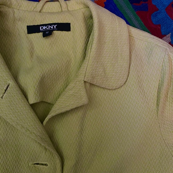 DKNY Citron Cotton Spring Coat, Sz 10 - Picture 4 of 7